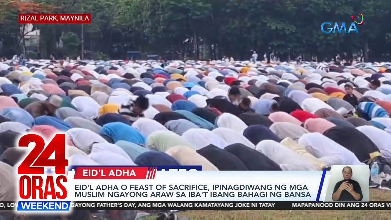 Eid'l Adha o Feast of Sacrifice, ipinagdiwang n...