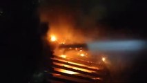 Los Bomberos de León sofocan el incendio de una vivienda en Armunia