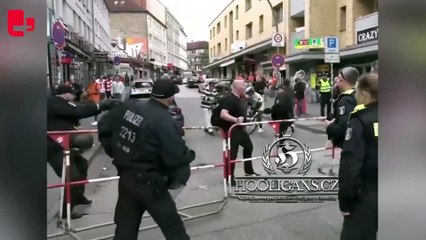 Hamburg'da Hollandalı taraftarlara kazmayla saldırı girişimi