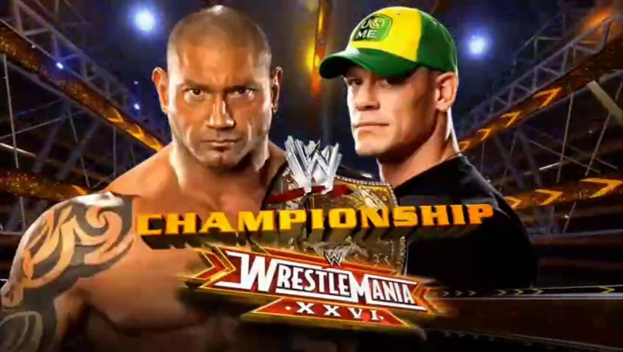 WWE WrestleMania XXVI - Batista vs John Cena (WWE Championship)