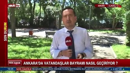 Ankara'da vatandaşlar parklara akın etti