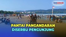 Libur Panjang Iduladha, Pantai Pangandaran Diserbu Pengunjung