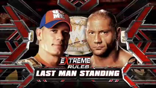 WWE Extreme Rules 2010 - Batista vs John Cena (Last Man Standing Match, WWE Championship)