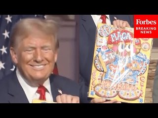 WATCH: Detroit Crowd Gives Donald Trump Birthday Cookie At Campaign Event