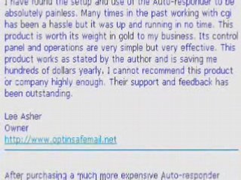 Autoresponder Email Software. Put ur website on Auto-pilot
