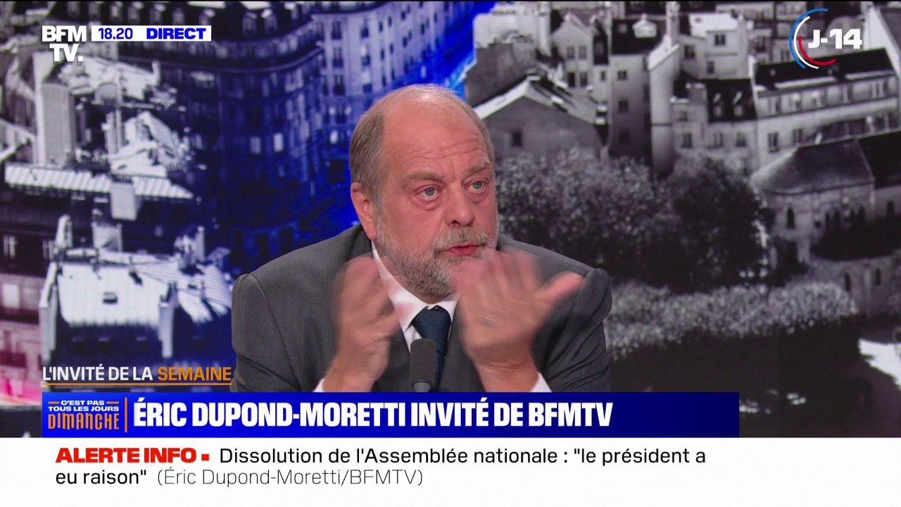 Éric Dupond-Moretti: "Dire que la justice est laxiste, c'est dire le contraire de ce que disent les chiffres"