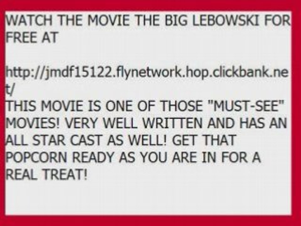 THE BIG LEBOWSKI