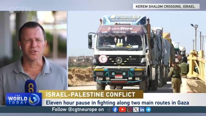 IDF announces 11 hour pause in fighting along two main routes in Gaza