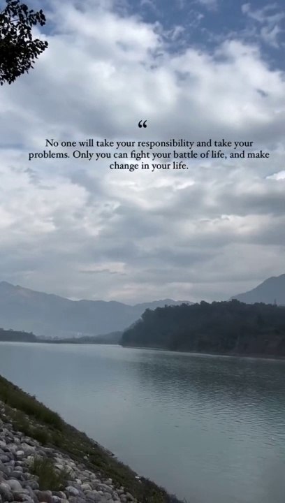 No one take will your responsibility