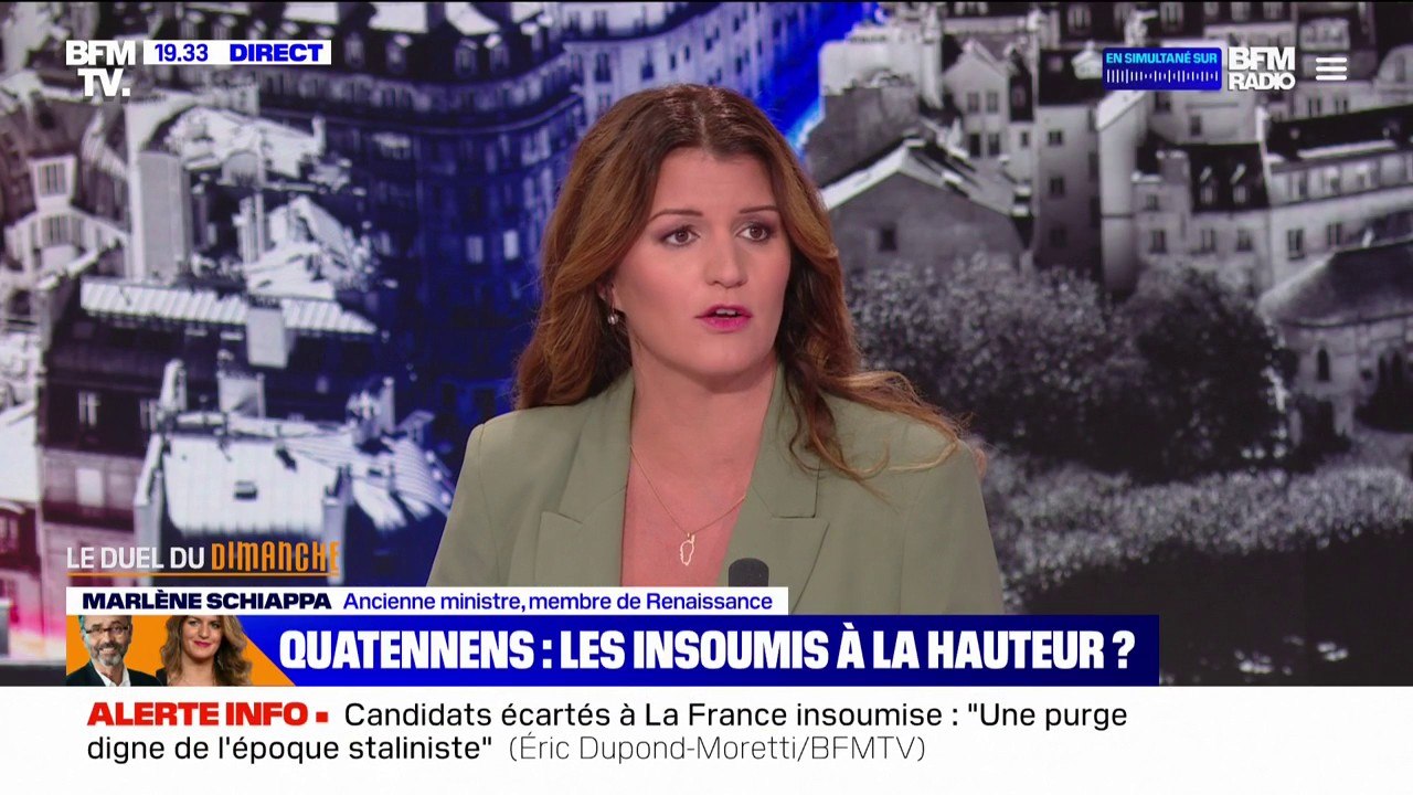 "LFI n'est pas un parti féministe": Marlène Schiappa réagit à l'investiture puis au retrait d'Adrien Quatennens, condamné pour violences conjugales