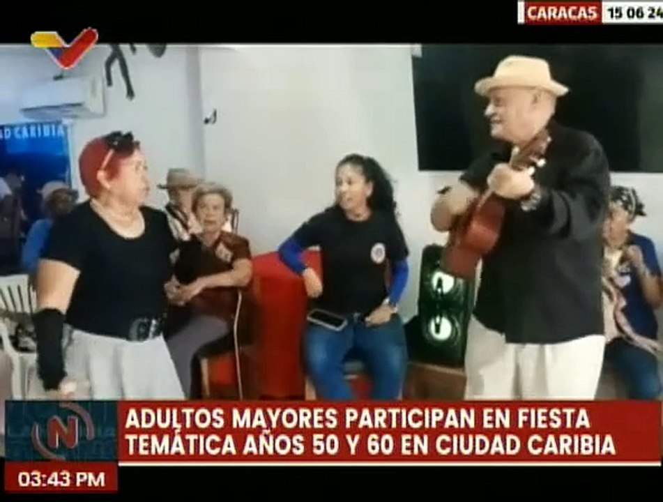 Caracas | Adultos mayores disfrutan de actividades recreativas en Ciudad Caribia