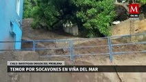 Alerta en Viña del Mar, Chile, por socavones y fuertes lluvias