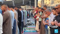 En la 'Fiesta del Sacrificio', los musulmanes en Gaza oran por el fin de la guerra