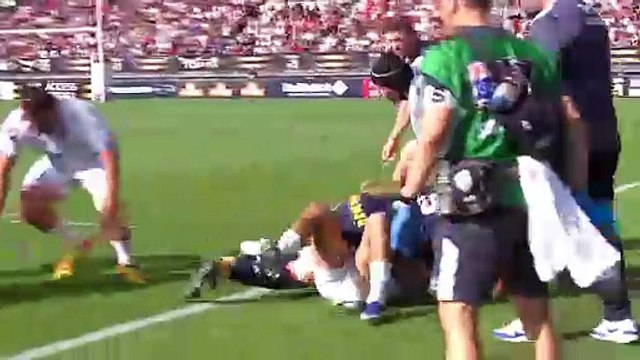 TOP 14 - Essai de Gabriel NGANDEBE (MHR) - FC Grenoble - Montpellier Hérault Rugby