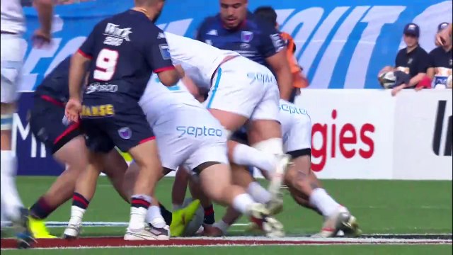 TOP 14 - Essai de Ben LAM (MHR) - FC Grenoble - Montpellier Hérault Rugby