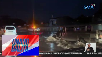 Bahagi ng SLEX na malapit sa Daang Hari Exit, binaha | Unang Balita