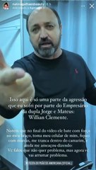 VÍDEO: Maquiadora acusa empresário de Jorge e Mateus de agressão durante show da dupla: 'Pesadelo'
