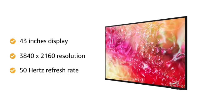 Samsung 138 cm (55 inches) D Series Crystal 4K Vivid Ultra HD Smart LED TV