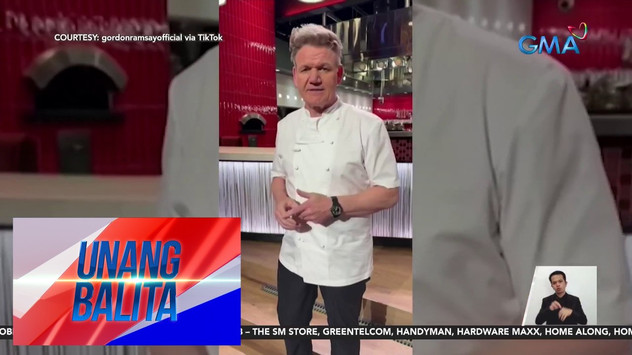Celebrity chef Gordon Ramsay, may mahalagang paalala matapos maaksidente habang nagbibisikleta | Unang Balita
