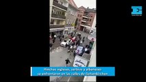 Hinchas ingleses, serbios y albaneses se enfrentaron y provocaron destrozos en las calles de Gelsenkirchen