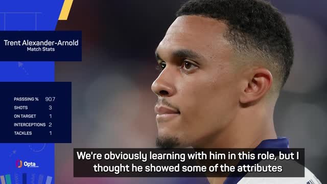 Southgate pleased with Alexander-Arnold the midfielder v Serbia