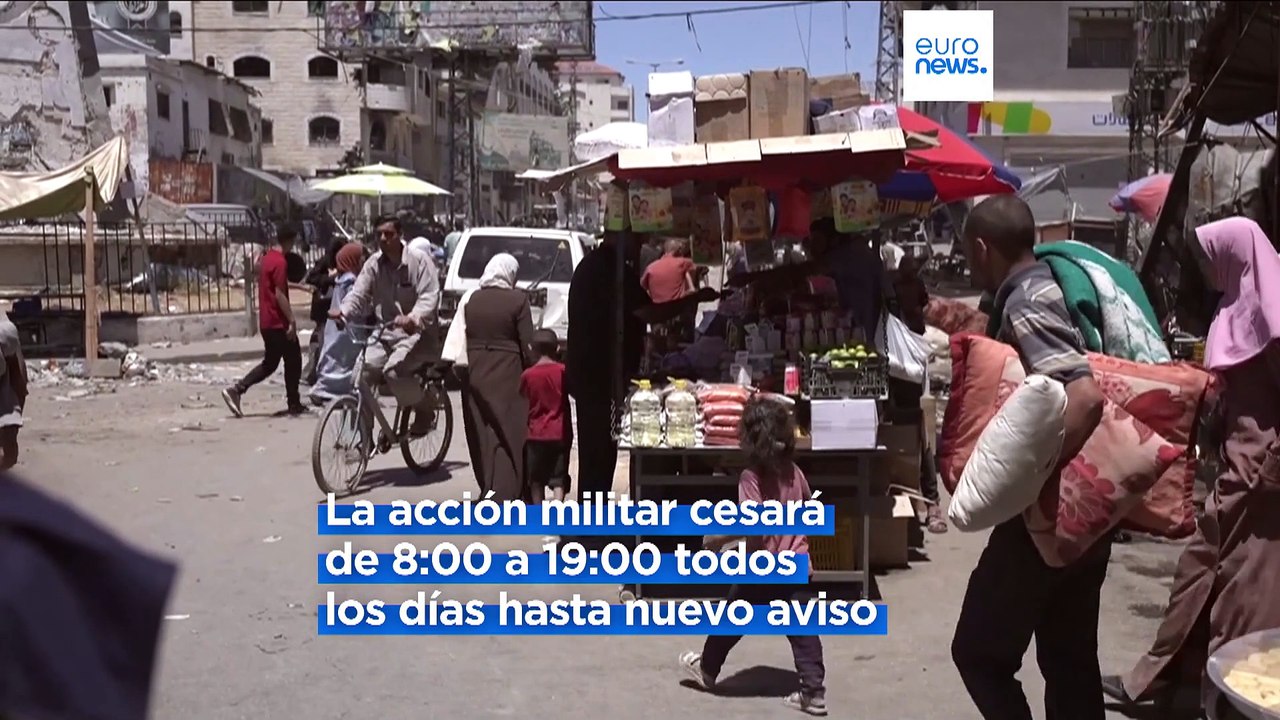 El ejército israelí anuncia una "pausa táctica" para permitir el paso de ayuda a Gaza