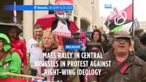 4,500 people march through Brussels in protest against right-wing ideology