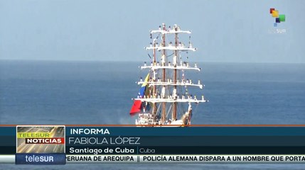 Arribó este sábado buque de la fuerza armada venezolana a Cuba