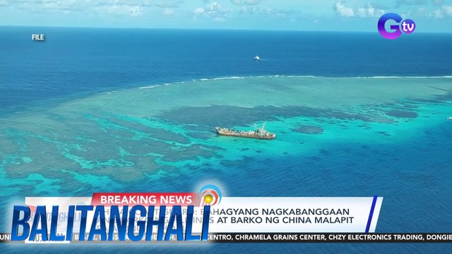 China Coast Guard - Bahagyang nagkabanggaan ang barko ng Pilipinas at barko ng China malapit sa Ayungin Shoal | Balitanghali