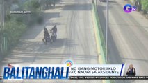Biglang paghinto ng isang motorsiklo sa gitna ng highway, nauwi sa aksidente | Balitanghali