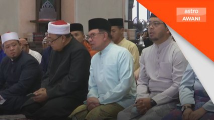 Perdana Menteri solat sunat Aidiladha di Masjid Putra