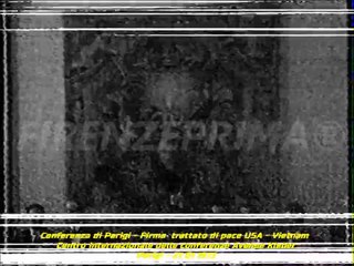 Rarissimo documento storico degli accordi di pace di Parigi tra USA e Vietnam  27 01 1973