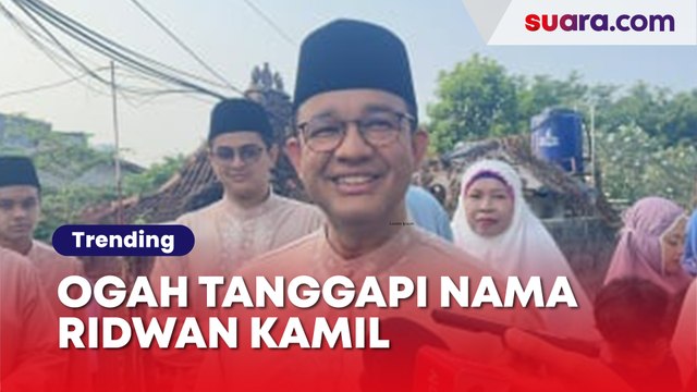 Ogah Tanggapi Nama Ridwan Kamil yang Dibahas Jokowi untuk Pilgub Jakarta, Anies Pilih Pikirkan Nasib Warga