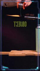 Falling Melted Solder Onto a Solid Surface Slow Mo