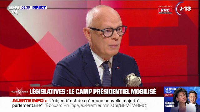 Législatives: face à François Hollande, il n'y avait pas de candidat de la majorité qui était susceptible de pouvoir l'emporter , estime Édouard Philippe