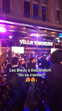 Les supporters français sont bien arrivés à Dusseldorf et on les entend bien