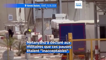 Netanyahu dénonce les "pauses tactiques" proposées par Tsahal pour permettre l'acheminement de l'aide à Gaza