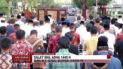 Presiden Jokowi Laksanakan Shalat Idul Adha di Lapangan Simpang Lima Semarang  AKIP