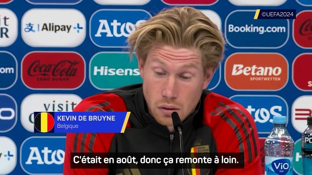 De Bruyne évoque sa longue blessure de la saison dernière