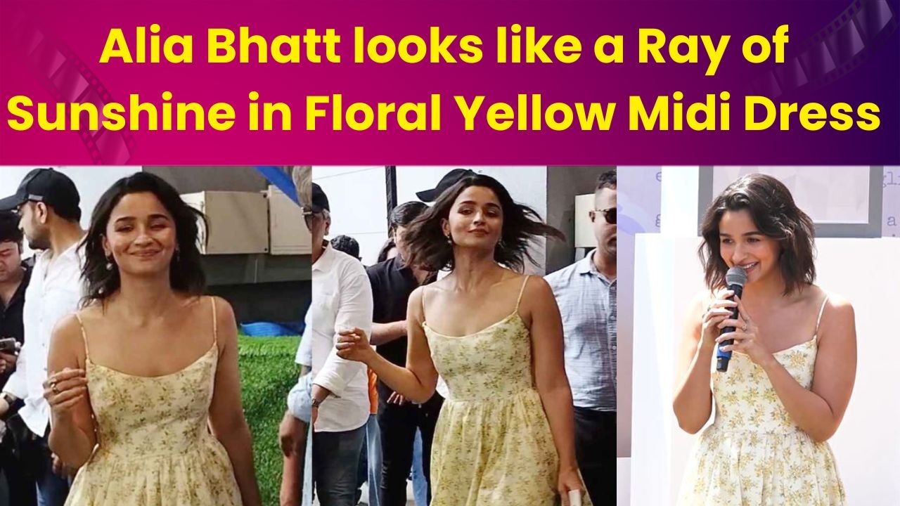 Alia Bhatt's serves Summer-Ready Fashion Inspiration in Yellow Midi Dress