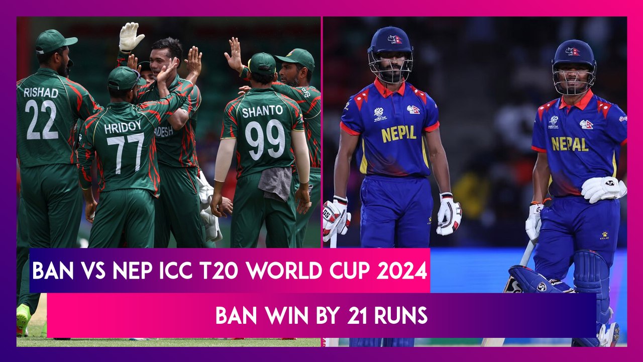 BAN vs NEP ICC T20 World Cup 2024 Stat Highlights: Bangladesh Qualifies For Super 8