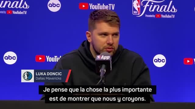 Mavericks - Doncic : La chose la plus importante est de montrer que nous y croyons