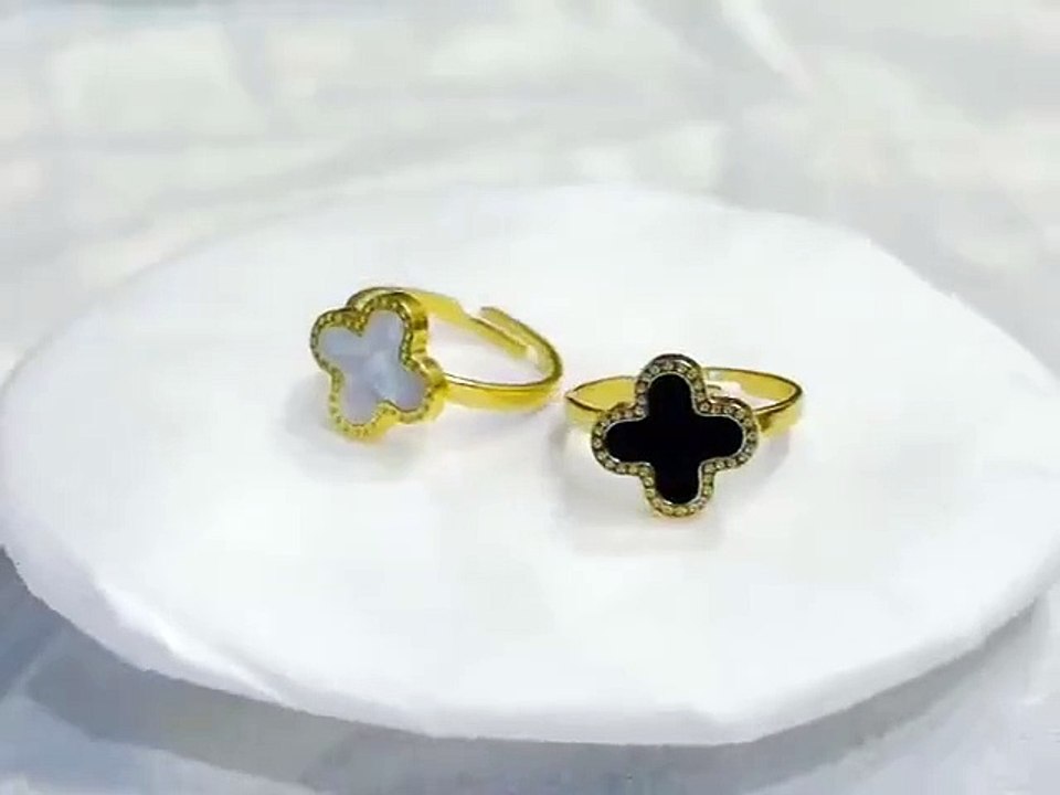 Golden stainless steel Ring