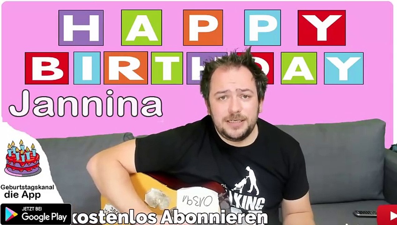 Happy Birthday, Jannina! Geburtstagsgrüße an Jannina