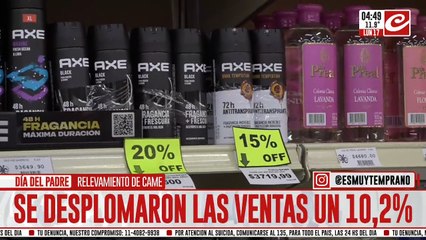 Las ventas por el Día del Padre se desplomaron un 10,2%