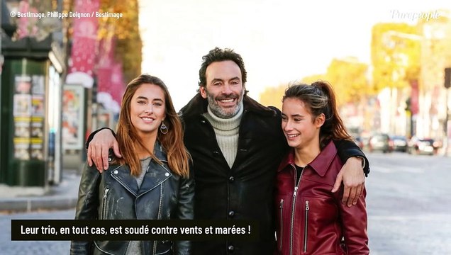 Anthony Delon radieux : Rare photo avec ses filles Loup et Liv très loin de Douchy, le trio reste soudé contre vents et marées