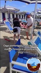 Tirrenia, gli attivisti occupano un lido: "Ora ci riprendiamo mare e spiaggia"