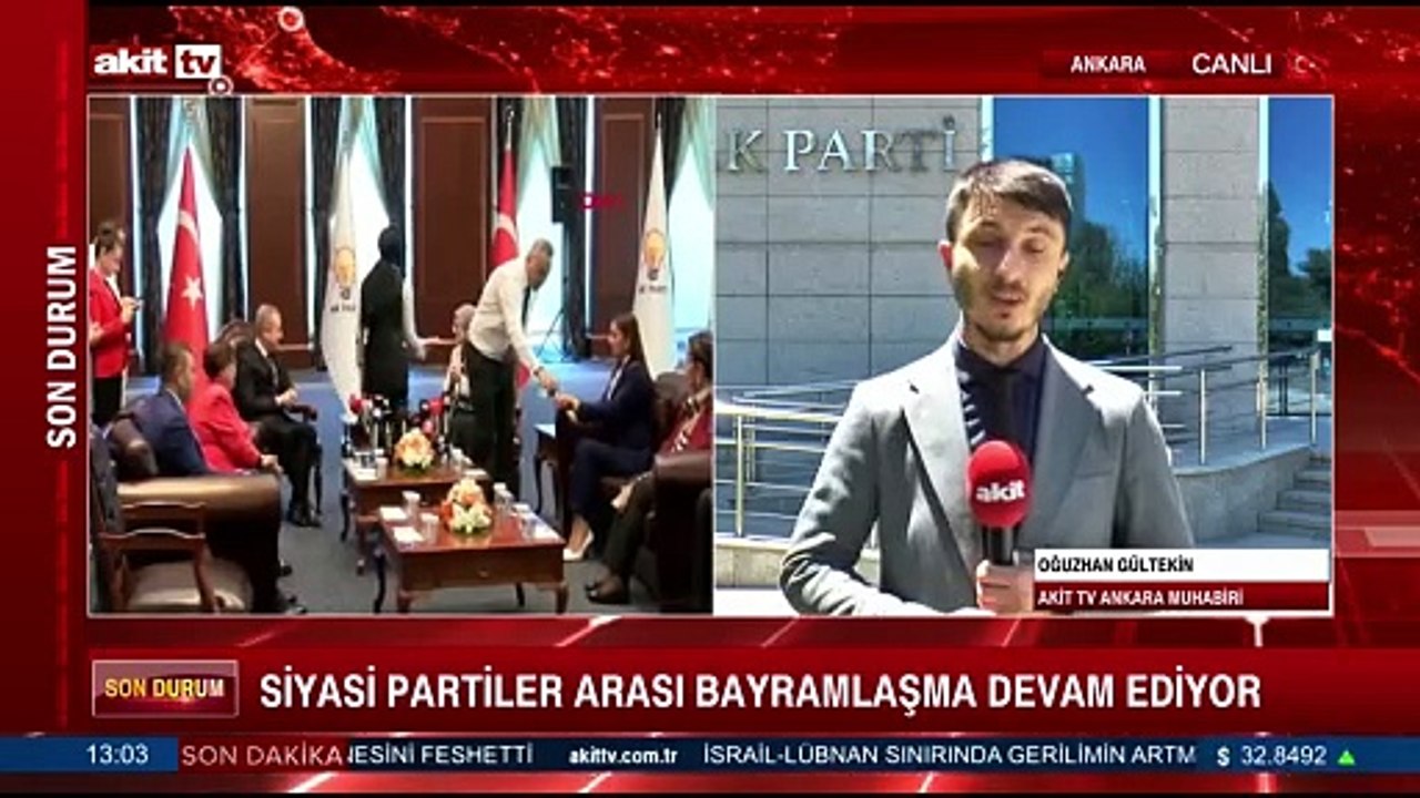 Siyasi partiler arası bayramlaşma devam ediyor