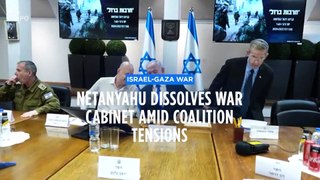 Netanyahu dissolves war cabinet amid coalition shifts