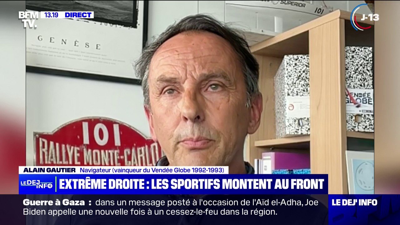 "Je pense que les sportifs ont toute leur place pour exprimer ce qu'ils pensent": Alain Gautier, ancien vainqueur du Vendée Globe, explique pourquoi il a signé une tribune contre l'extrême droite
